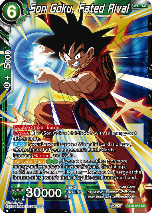 Son Goku, Fated Rival - Dawn of the Z-Legends - Super Rare - BT18-069