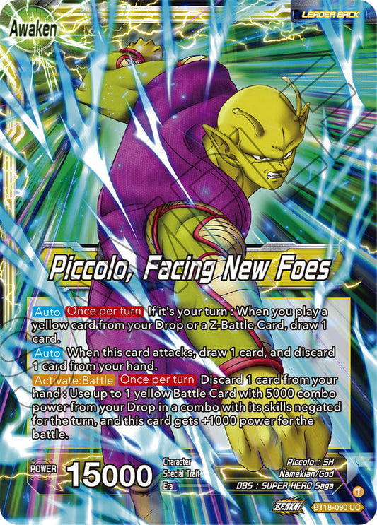 Piccolo // Piccolo, Facing New Foes - Dawn of the Z-Legends - Uncommon - BT18-090