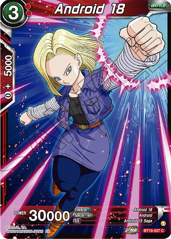 Android 18 - Fighter's Ambition - Common - BT19-027