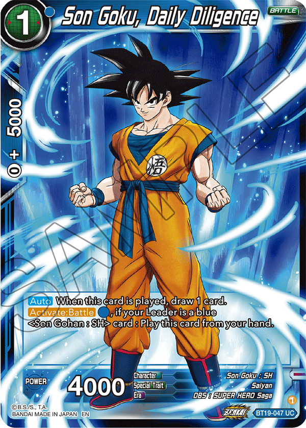 Son Goku, Daily Diligence - Fighter's Ambition - Uncommon - BT19-047