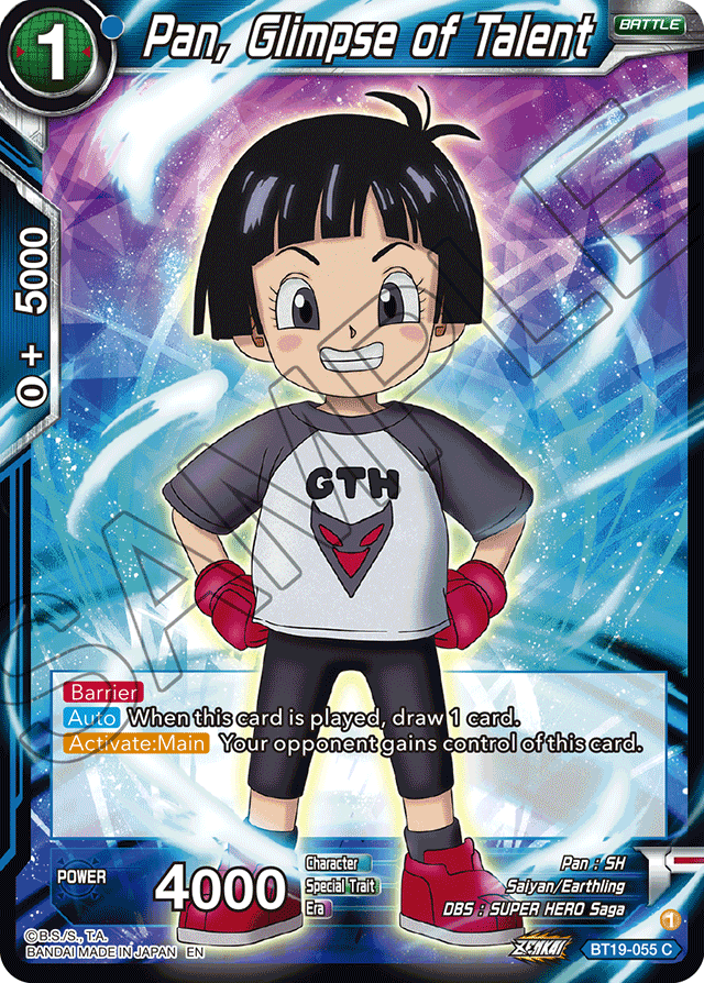 Pan, Glimpse of Talent - Fighter's Ambition - Common - BT19-055
