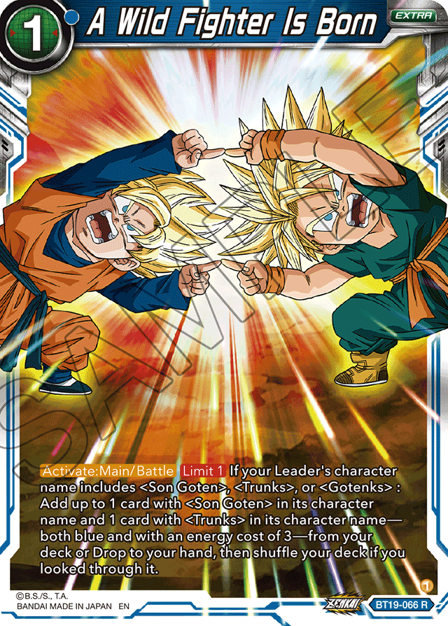 A Wild Fighter Is Born - Fighter's Ambition - Rare - BT19-066