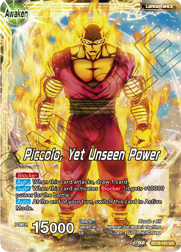 Piccolo // Piccolo, Yet Unseen Power - Fighter's Ambition - Uncommon - BT19-101