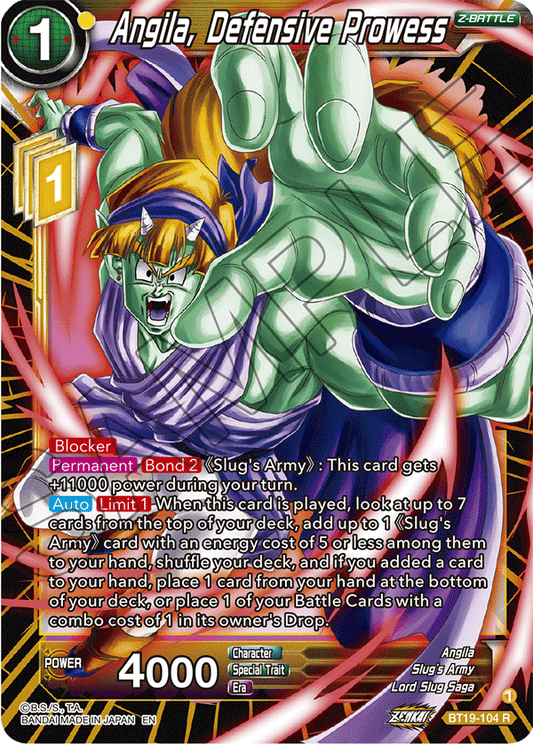 Angila, Defensive Prowess - Fighter's Ambition - Rare - BT19-104
