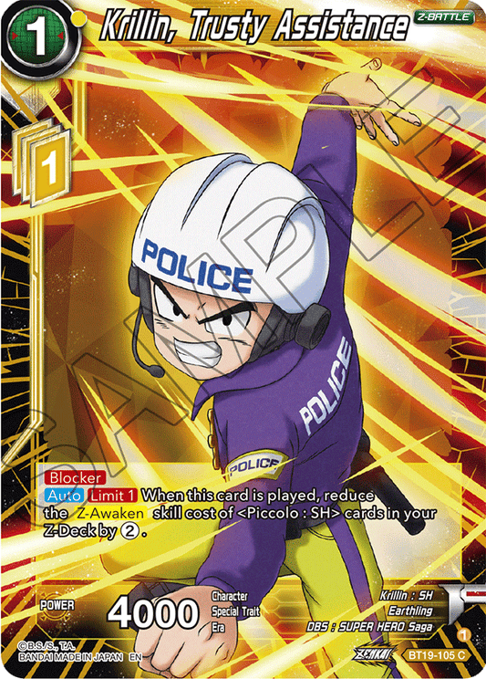 Krillin, Trusty Assistance - Fighter's Ambition - Common - BT19-105