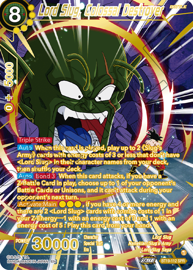 Lord Slug, Colossal Destroyer (SPR) - Fighter's Ambition - Special Rare - BT19-112