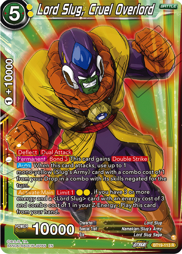 Lord Slug, Cruel Overlord - Fighter's Ambition - Rare - BT19-113