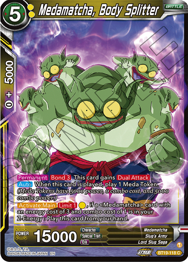 Medamatcha, Body Splitter - Fighter's Ambition - Common - BT19-118