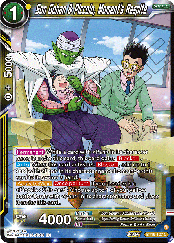 Son Gohan & Piccolo, Moment's Respite - Fighter's Ambition - Common - BT19-127