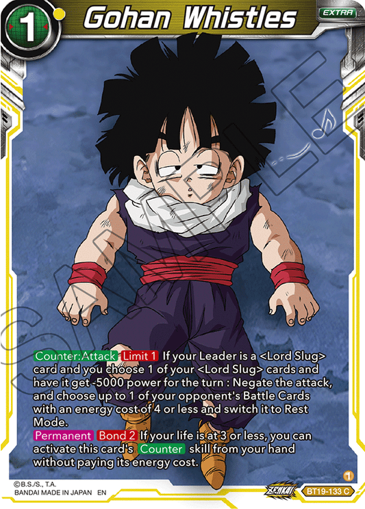 Gohan Whistles - Fighter's Ambition - Common - BT19-133