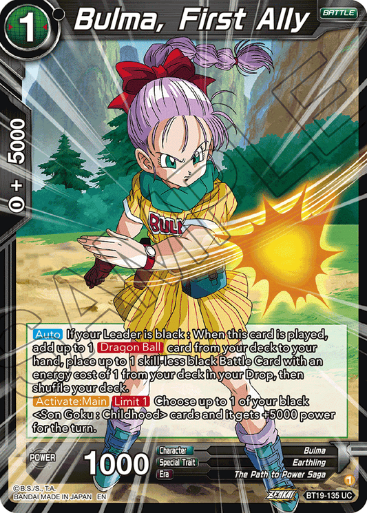 Bulma, First Ally - Fighter's Ambition - Uncommon - BT19-135