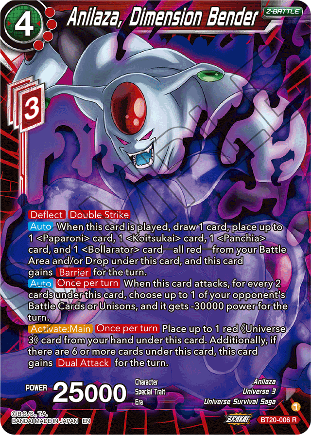 Anilaza, Dimension Bender - Power Absorbed - Rare - BT20-006
