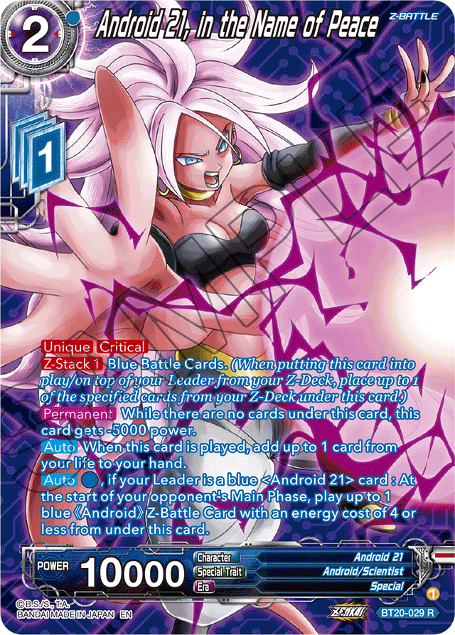 Android 21, in the Name of Peace (Silver Foil) - Power Absorbed - Rare - BT20-029