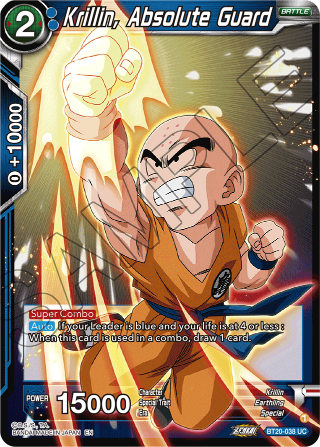 Krillin, Absolute Guard - Power Absorbed - Uncommon - BT20-038