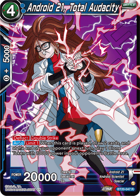 Android 21, Total Audacity - Power Absorbed - Rare - BT20-047