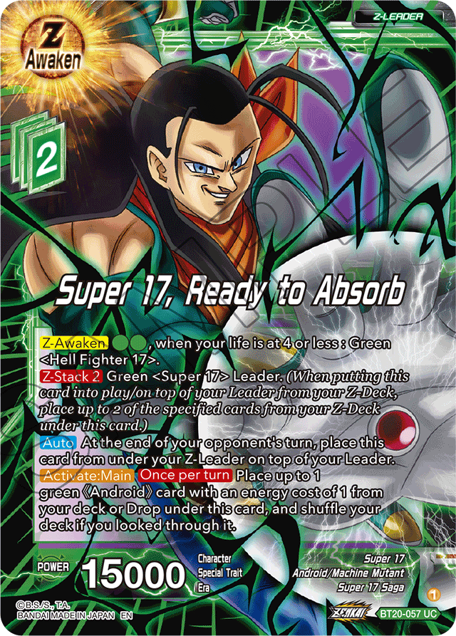 Super 17, Ready to Absorb - Power Absorbed - Uncommon - BT20-057