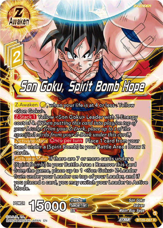 Son Goku, Spirit Bomb Hope - Power Absorbed - Rare - BT20-087