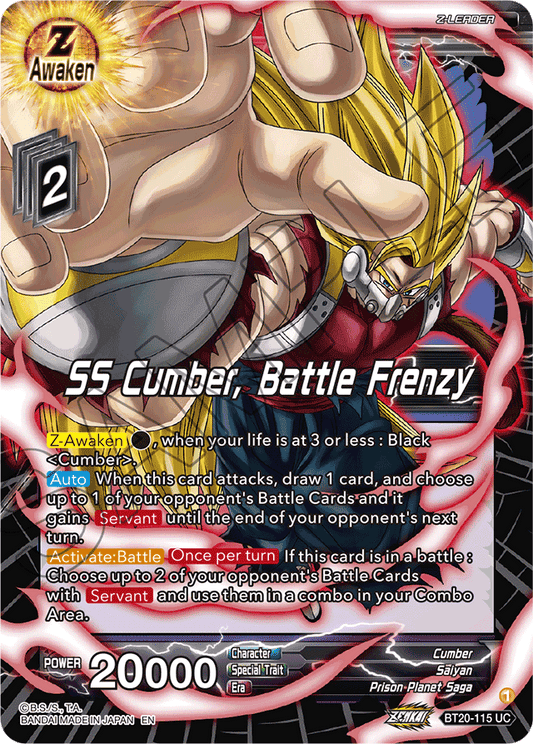 SS Cumber, Battle Frenzy - Power Absorbed - Uncommon - BT20-115