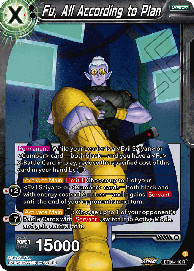 Fu, All According to Plan - Power Absorbed - Rare - BT20-118