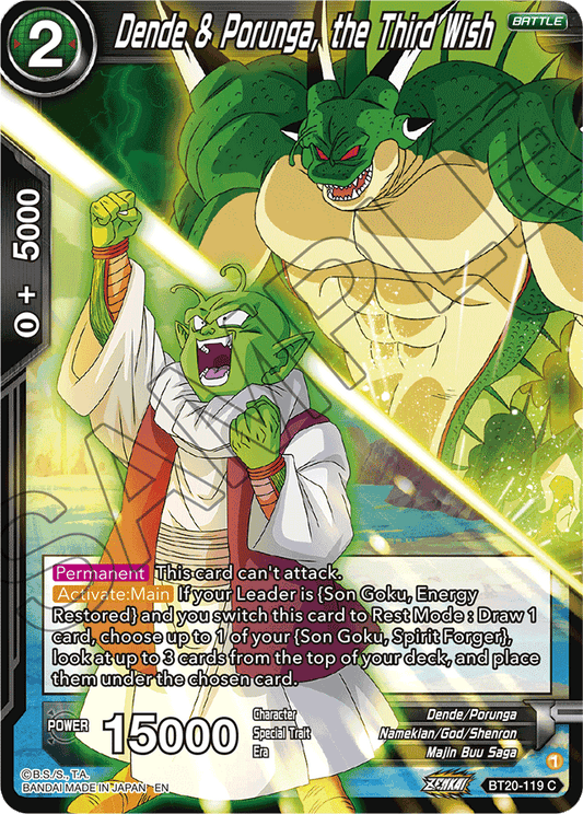 Dende & Porunga, the Third Wish - Power Absorbed - Common - BT20-119