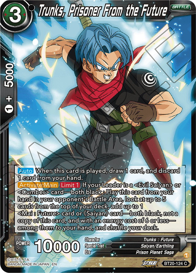 Trunks, Prisoner From the Future - Power Absorbed - Common - BT20-124