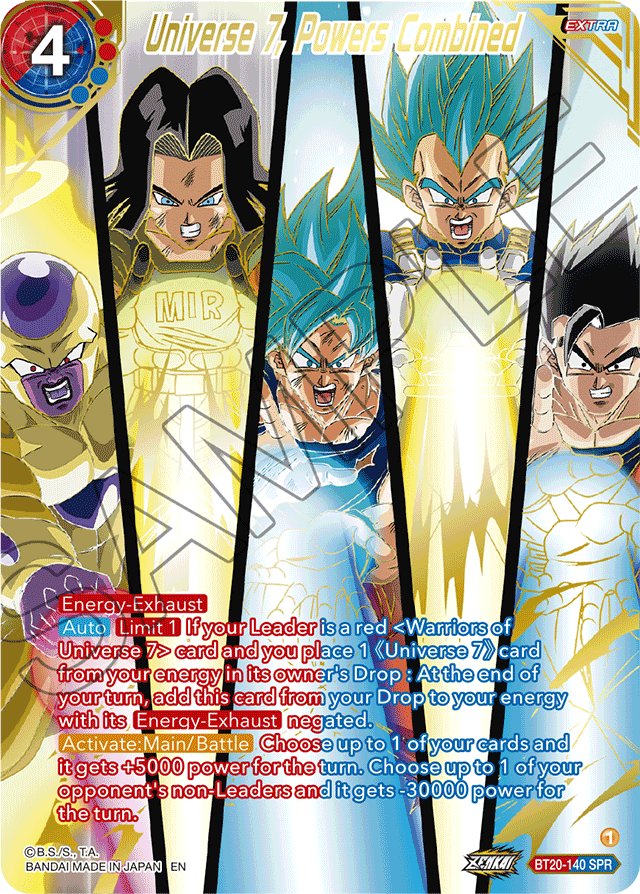 Universe 7, Powers Combined (SPR) - Power Absorbed - Special Rare - BT20-140