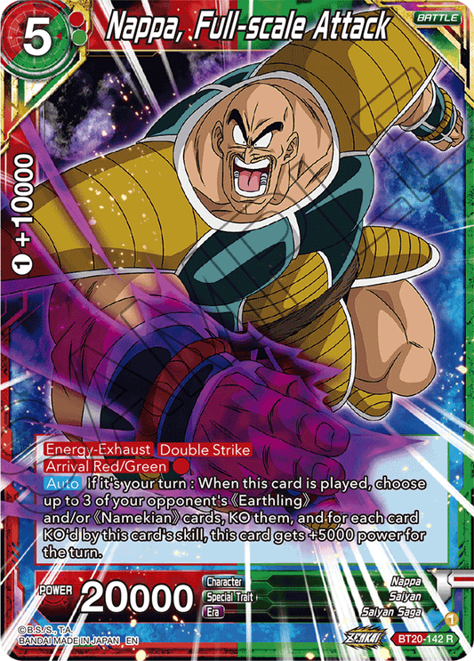 Nappa, Full-scale Attack - Power Absorbed - Rare - BT20-142