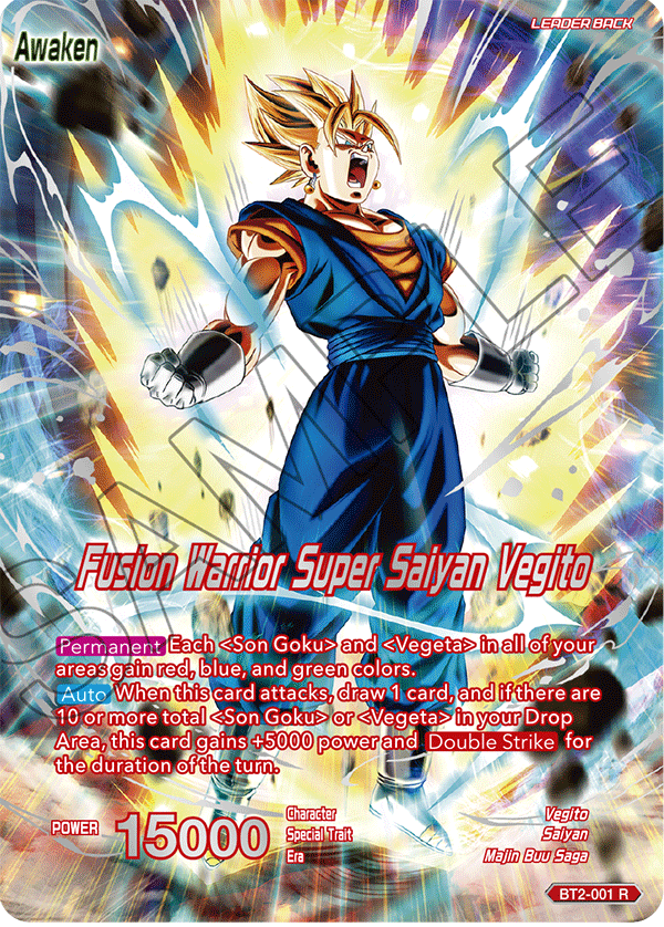 Vegito // Fusion Warrior Super Saiyan Vegito - Collector's Selection Vol. 1 - Rare - BT2-001