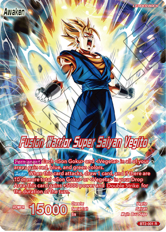 Vegito // Fusion Warrior Super Saiyan Vegito - Collector's Selection Vol. 1 - Rare - BT2-001