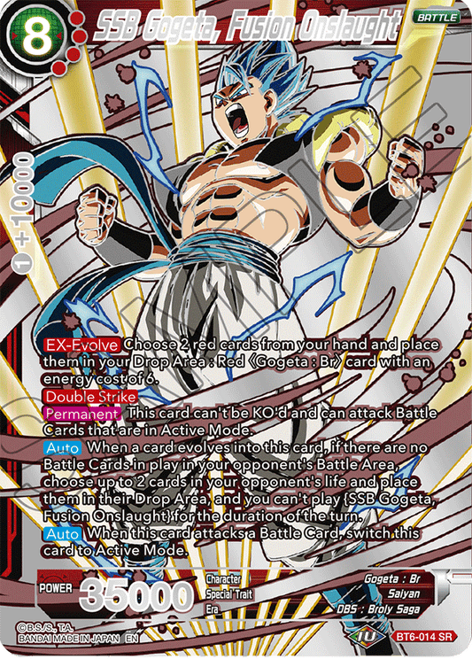 SSB Gogeta, Fusion Onslaught - Collector's Selection Vol. 1 - Super Rare - BT6-014
