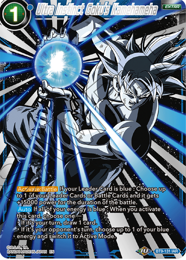 Ultra Instinct Goku's Kamehameha - Collector's Selection Vol. 1 - Iconic Attack Rare - BT9-131