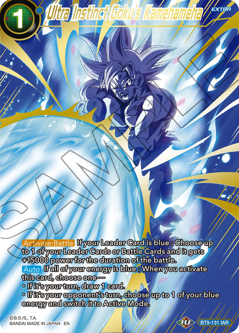 Ultra Instinct Goku's Kamehameha - Theme Selection: History of Son Goku - Iconic Attack Rare - BT9-131