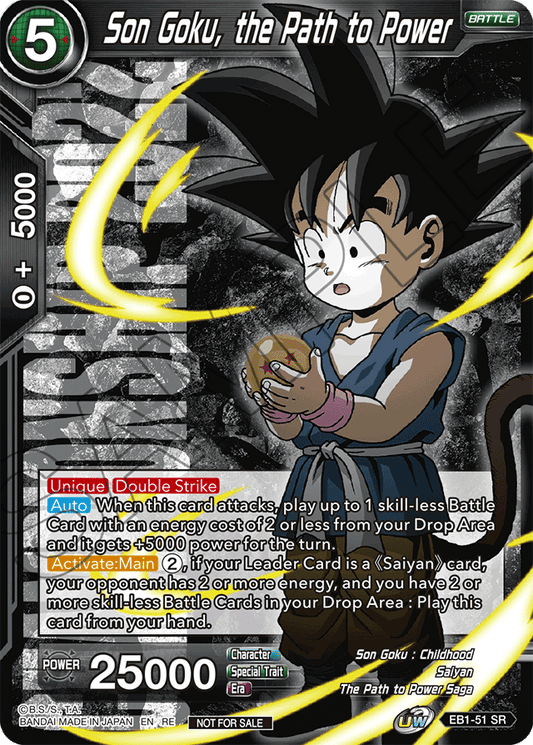 Son Goku, the Path to Power (Championship 2022 Celebration Pack) - Promotion Cards - Promo - EB1-51
