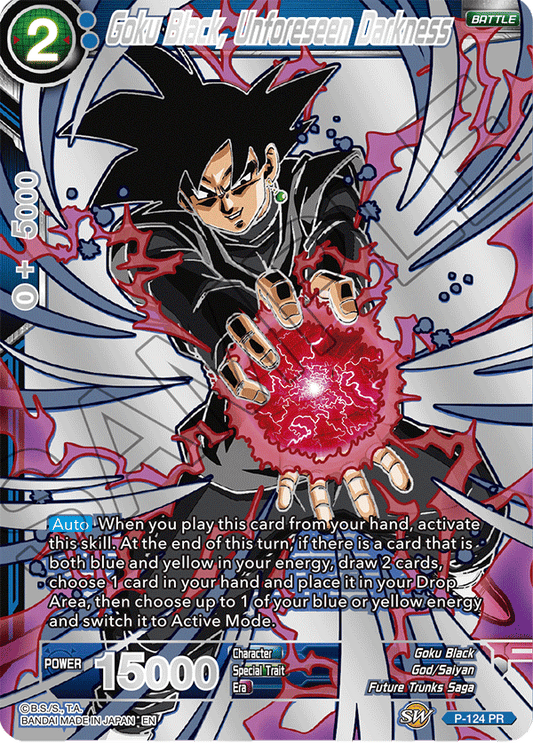 Goku Black, Unforeseen Darkness - Collector's Selection Vol. 1 - Promo - P-124