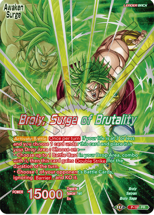Broly // Broly, Surge of Brutality - Collector's Selection Vol. 1 - Promo - P-181