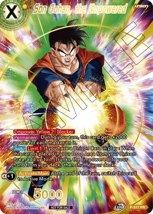 Son Gohan, the Empowered (Gold Stamped) - Promotion Cards - Promo - P-377