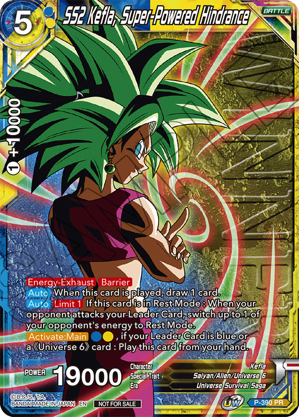 SS2 Kefla, Super-Powered Hindrance (Tournament Pack Vol. 8) (Winner) - Tournament Promotion Cards - Promo - P-390