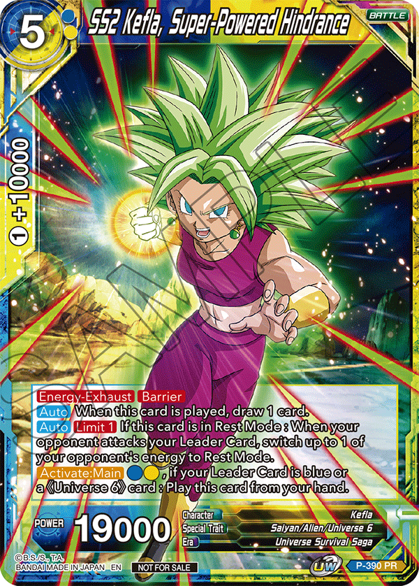 SS2 Kefla, Super-Powered Hindrance (Tournament Pack Vol. 8) - Tournament Promotion Cards - Promo - P-390