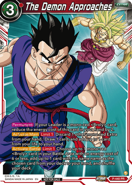The Demon Approaches (Zenkai Series Tournament Pack Vol.2) - Tournament Promotion Cards - Promo - P-440