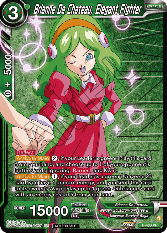 Brianne De Chateau, Elegant Fighter (Zenkai Series Tournament Pack Vol.3 Winner) - Tournament Promotion Cards - Promo - P-488
