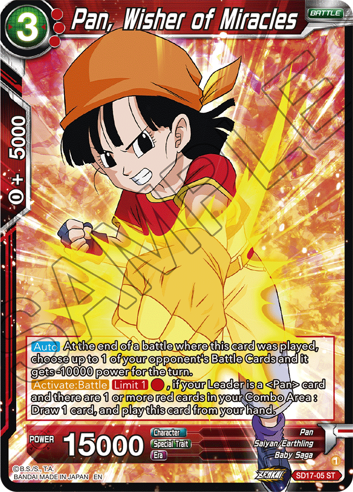 Pan, Wisher of Miracles - Dawn of the Z-Legends - Starter Rare - SD17-05