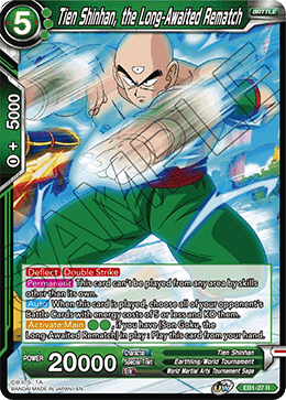 Tien Shinhan, the Long-Awaited Rematch - Battle Evolution Booster - Rare - EB1-27