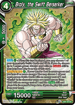 Broly, the Swift Berserker - Battle Evolution Booster - Uncommon - EB1-30