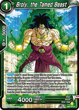 Broly, the Tamed Beast - Battle Evolution Booster - Common - EB1-31