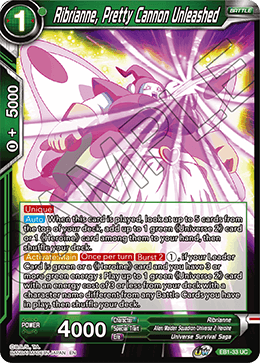 Ribrianne, Pretty Cannon Unleashed - Battle Evolution Booster - Uncommon - EB1-33