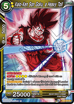 Kaio-Ken Son Goku, a Heavy Toll - Battle Evolution Booster - Uncommon - EB1-44