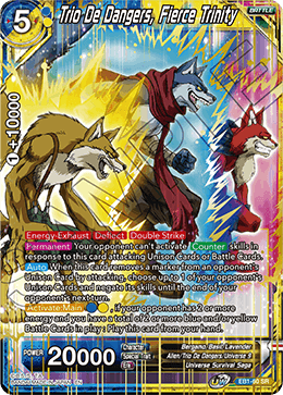 Trio De Dangers, Fierce Trinity - Battle Evolution Booster - Super Rare - EB1-60