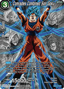 Comrades Combined Son Goku (Alternate Art) - Special Anniversary Set 2020 - Expansion Rare - EX01-01