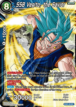 SSB Vegito, the Savior (Foil) - Expansion Deck Box Set 01: Mighty Heroes - Expansion Rare - EX01-04