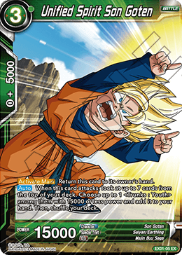 Unified Spirit Son Goten (Foil) - Expansion Deck Box Set 01: Mighty Heroes - Expansion Rare - EX01-05